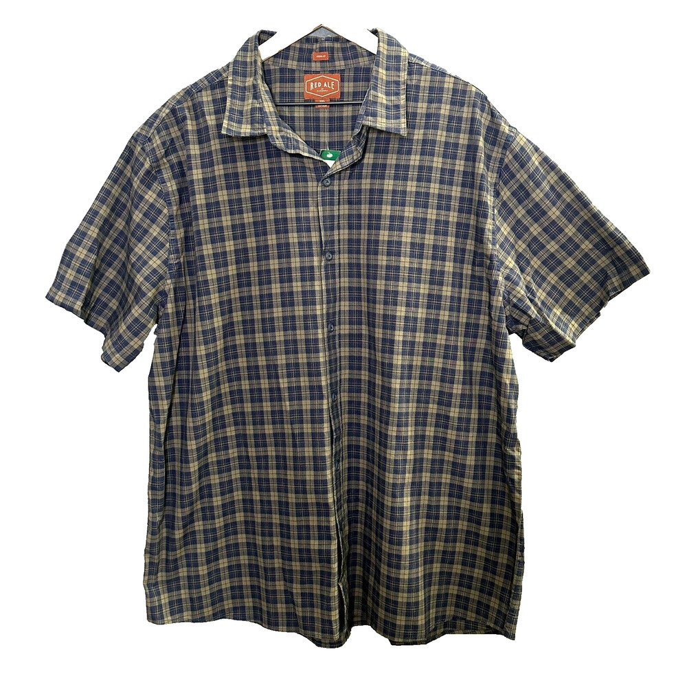 Red Ale‎ Alesbury Mens Plaid Button Up Shirt XXL Casual Outdoor Grunge